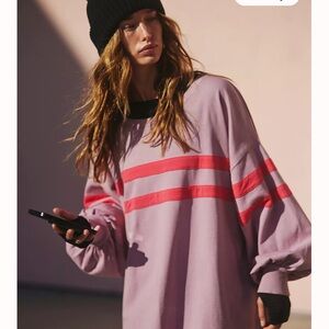 Unworn Free People Post Up Layer Oversize Shirt, size XS